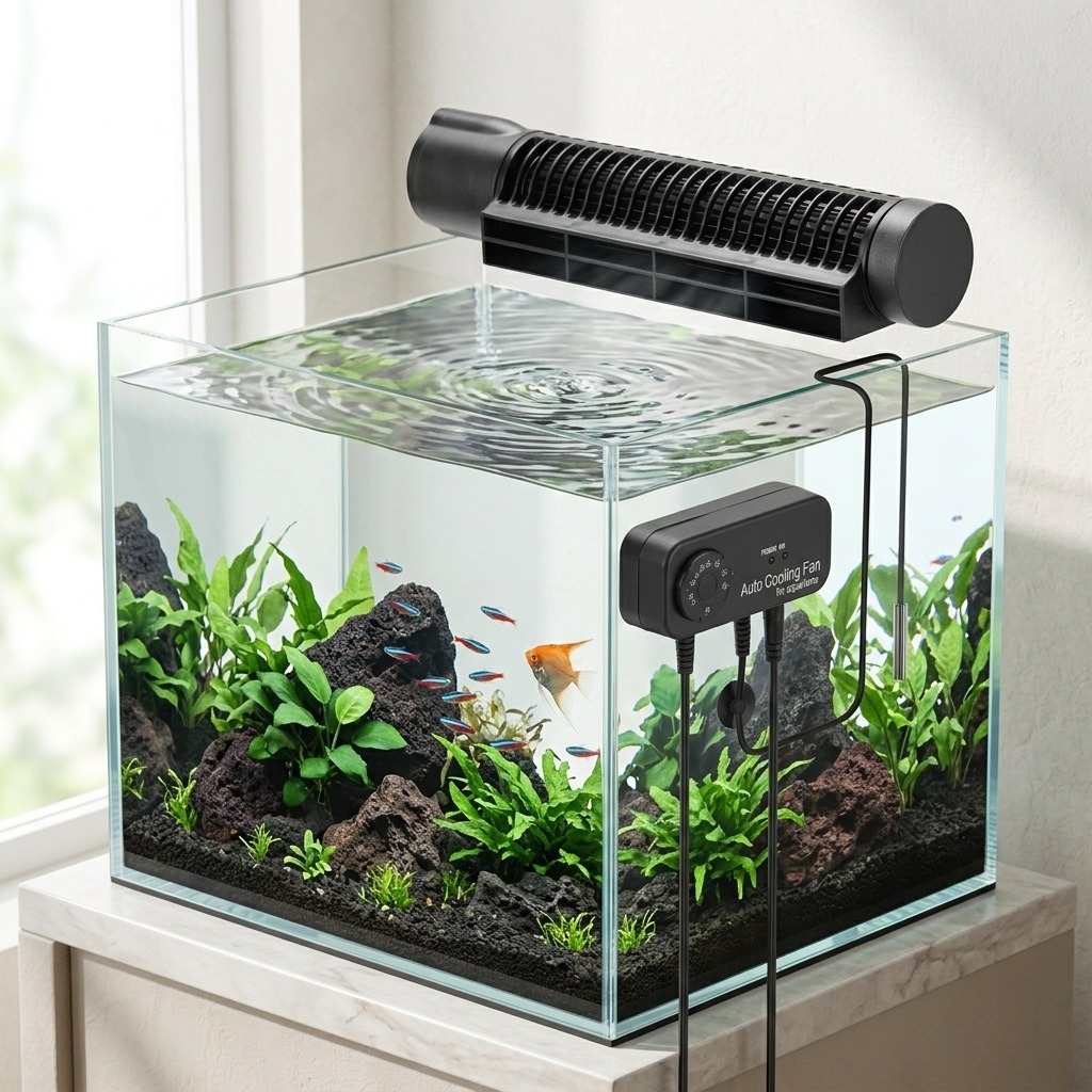 Marine Aquarium Temperature - 3w/4w 수족관 냉각 팬 자동 온도