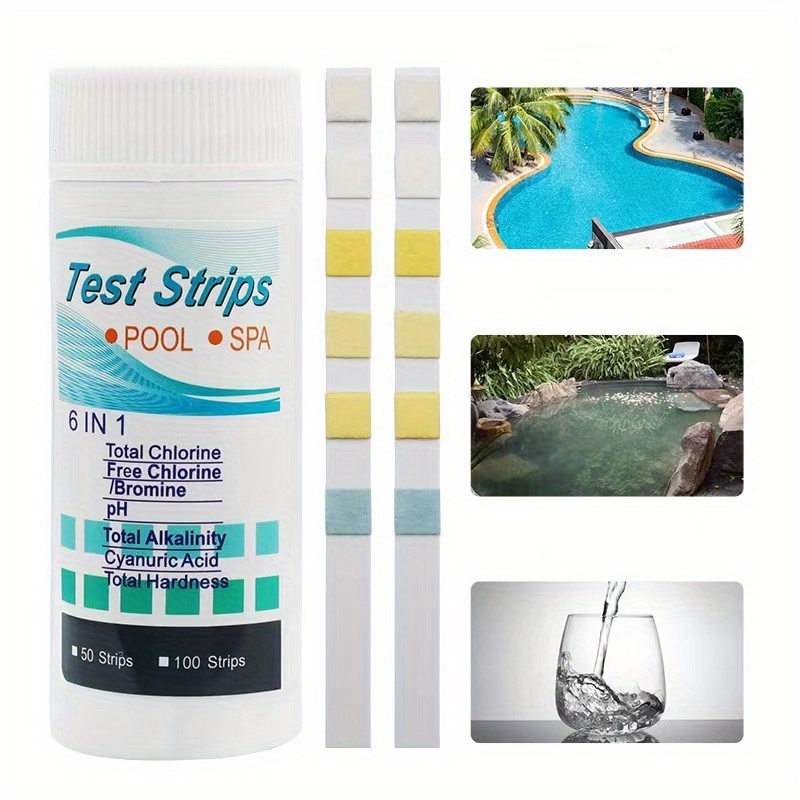 Marine Test Kit - 6-in-1 수영장 및 스파 물 테스트
