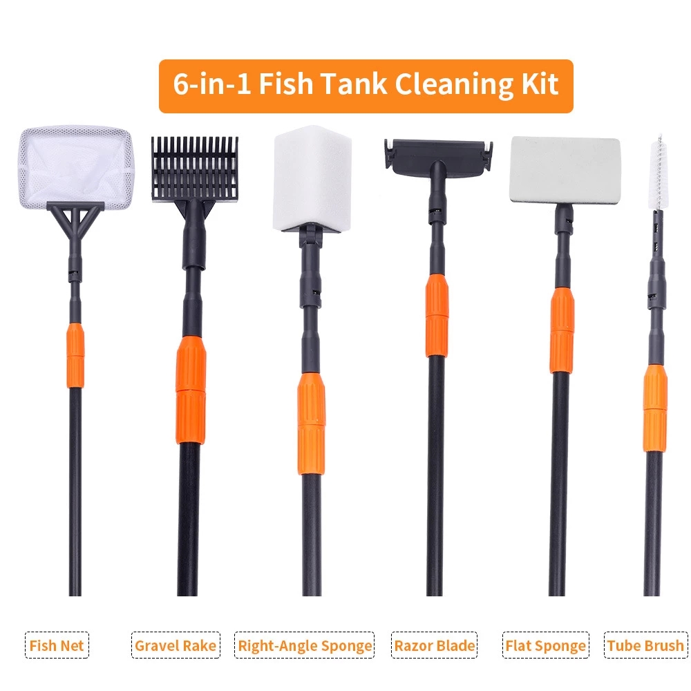 Marine Aquarium Glass Scraper - 6 in 1 수족관 청소 도구