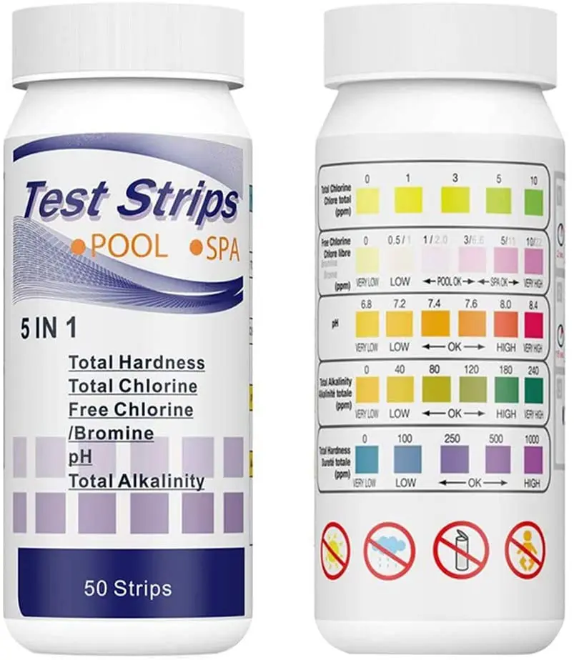Marine Test Kit - SPA 수영장 물 테스터 종이 경도