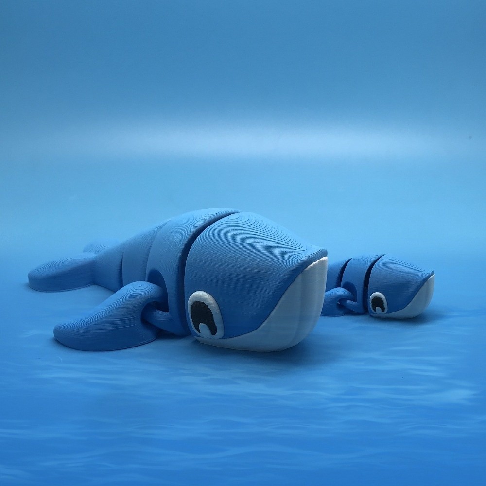 귀여운 미니 가동 관절 펭귄 피규어 3D 프린팅 고래  - Aquarium Marine Blue 리뷰 및 가격