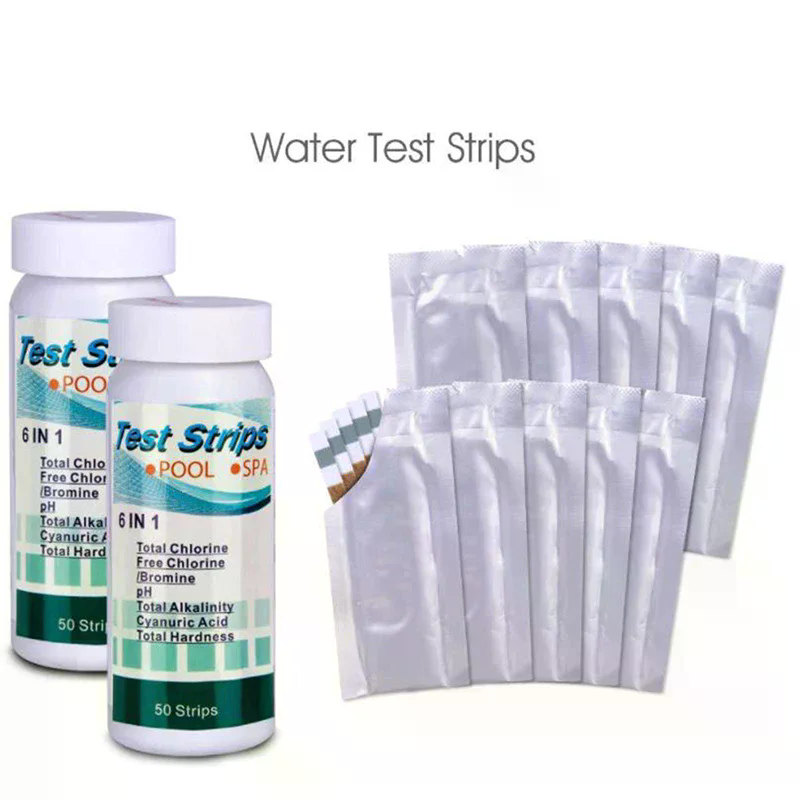 50개/병 6 in 1 다목적 염소 PH 테스트 스트립 - Marine Test Kit 리뷰 및 가격