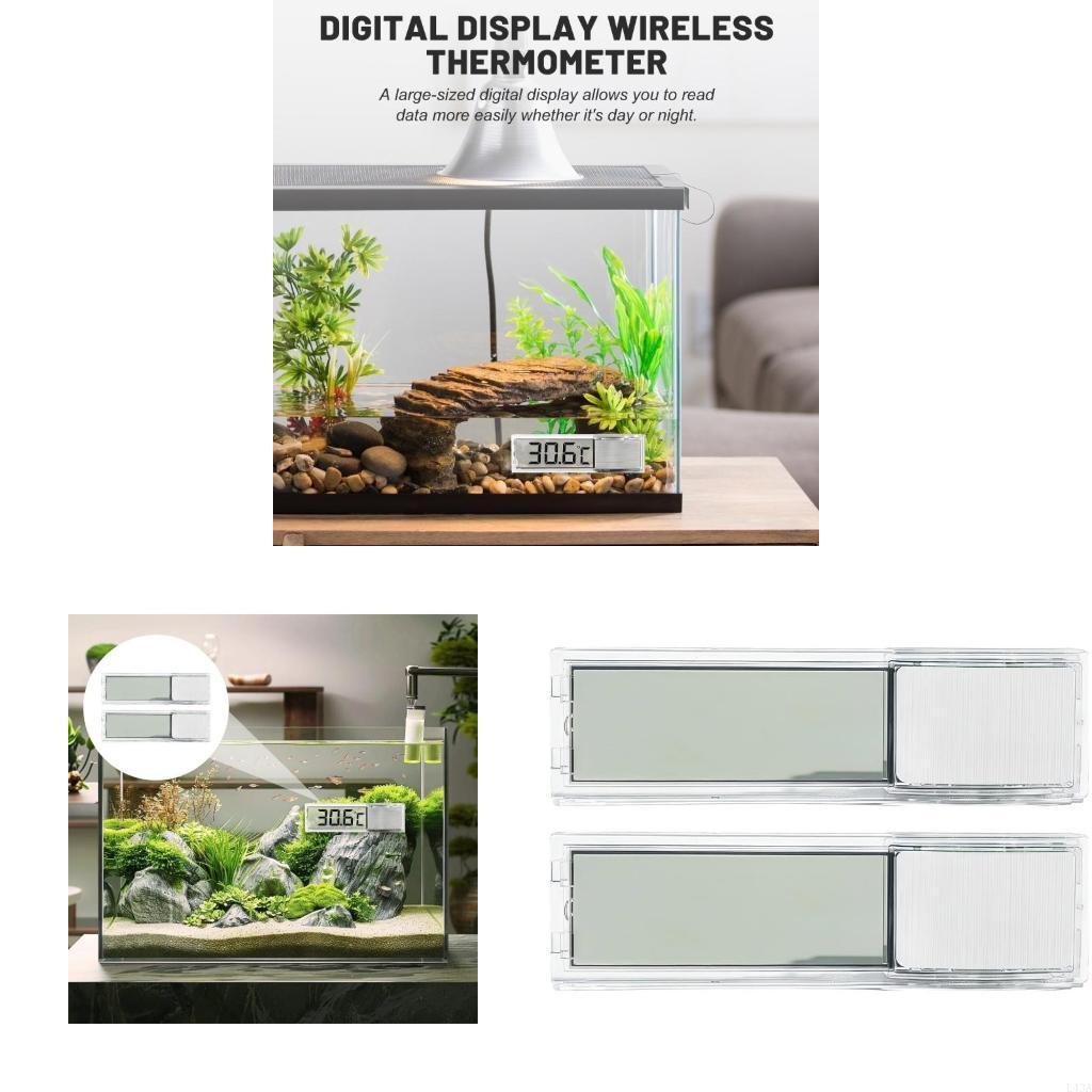 L43A 2pcs Fishtanks 온도계 LCD 디스 - Marine Aquarium Temperature 리뷰 및 가격