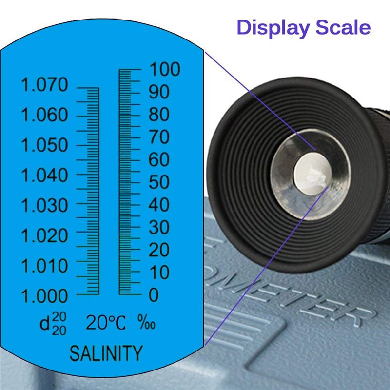 해수 및 해양 어류 사육 수족관용 2X 염분 굴절계 0 - Marine Aquarium Temperature 리뷰 및 가격