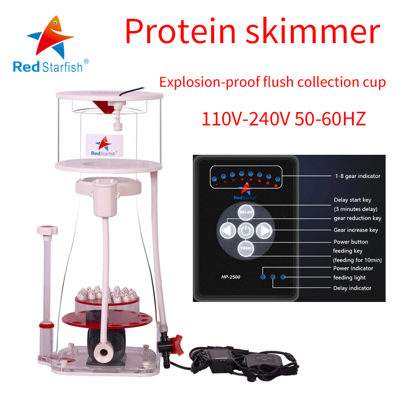 110-240V 붉은 불가사리 수족관 내부 단백질 스키 - Marine Aquarium Protein Skimmer 리뷰 및 가격