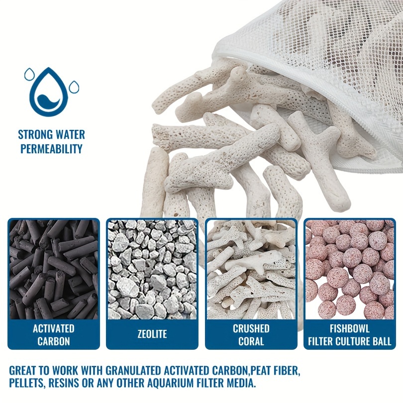수족관용 재사용 가능한 지퍼 필터 미디어 백 - 활성탄 - Marine Aquarium Protein Skimmer 리뷰 및 가격
