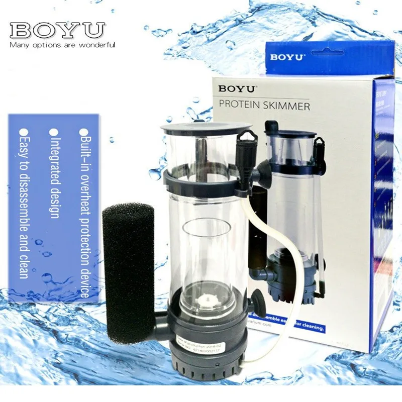 6W/8W BOYU 단백질 스키머 필터, 펌프 장착형  - Marine Aquarium Protein Skimmer 리뷰 및 가격