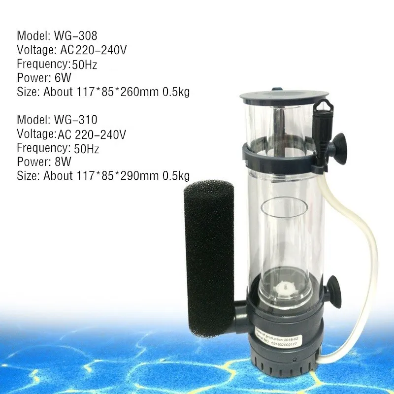 6W/8W BOYU 단백질 스키머 필터, 펌프 장착형  - Marine Aquarium Protein Skimmer 리뷰 및 가격