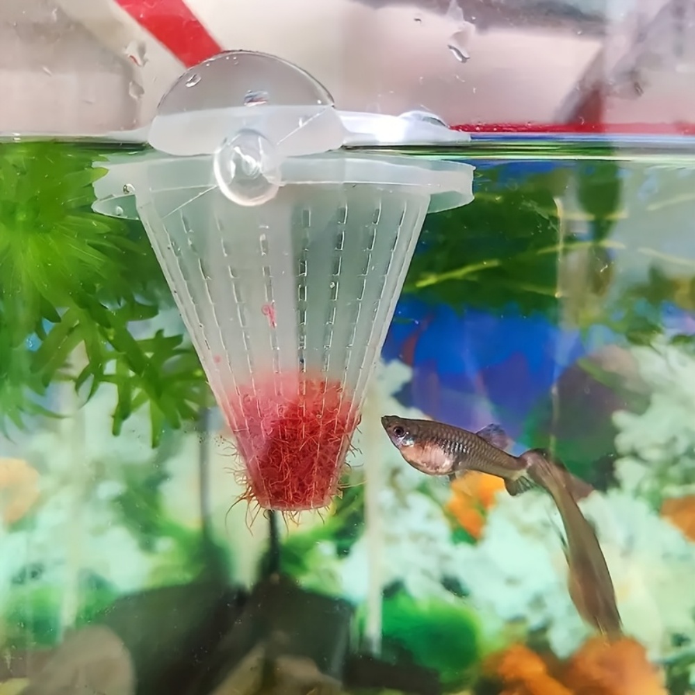 2개의 수족관 바구니형 먹이통, 생선 먹이용 콘형 펜던 - Marine Aquarium Live 리뷰 및 가격