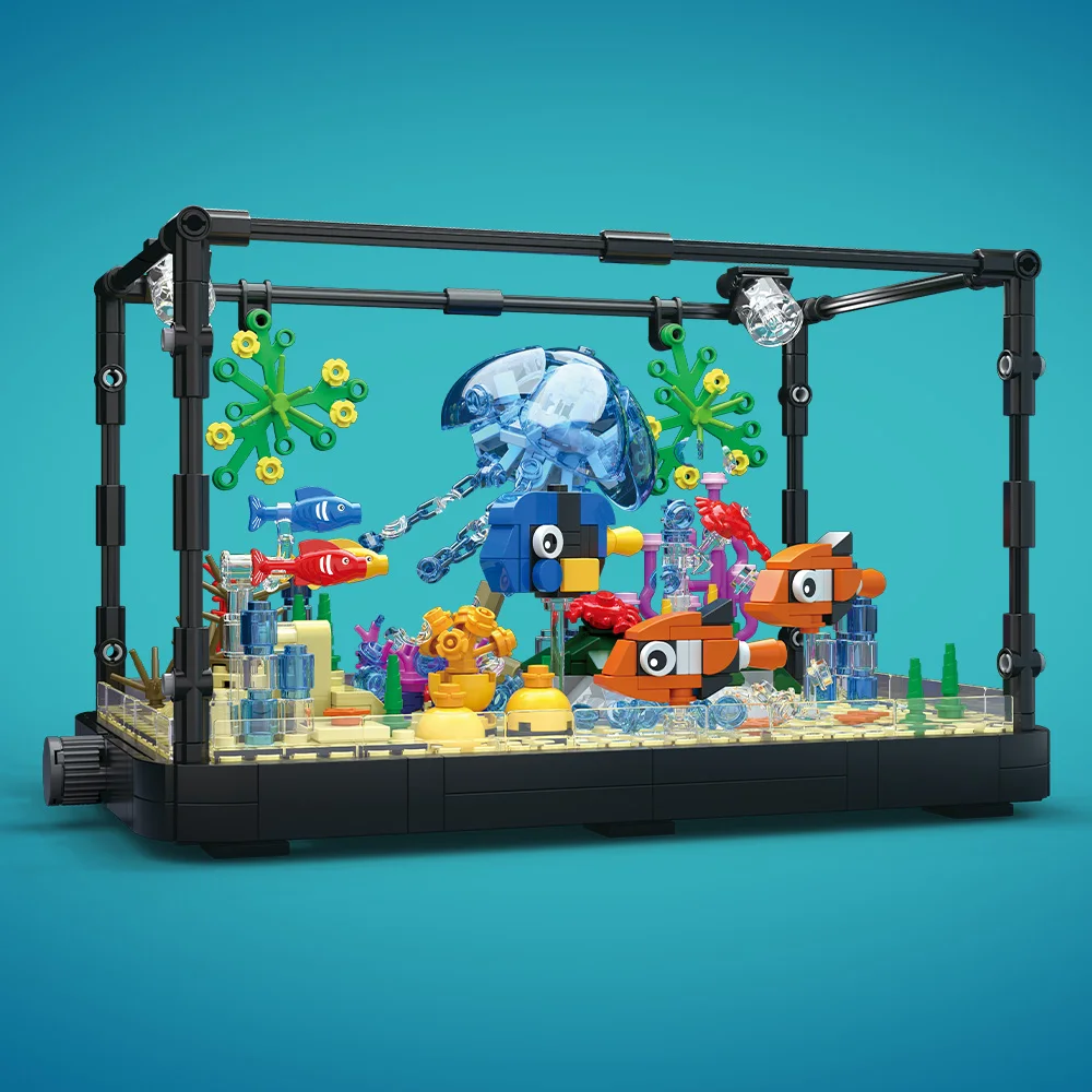 조명이 포함된 어항 빌딩 블록 세트, 수족관, 해양 거 - Aquarium Marine Fishes 리뷰 및 가격