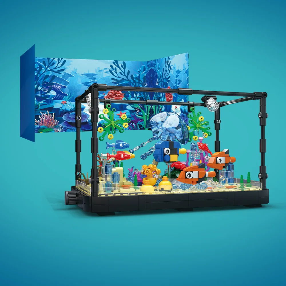 조명이 포함된 어항 빌딩 블록 세트, 수족관, 해양 거 - Aquarium Marine Fishes 리뷰 및 가격