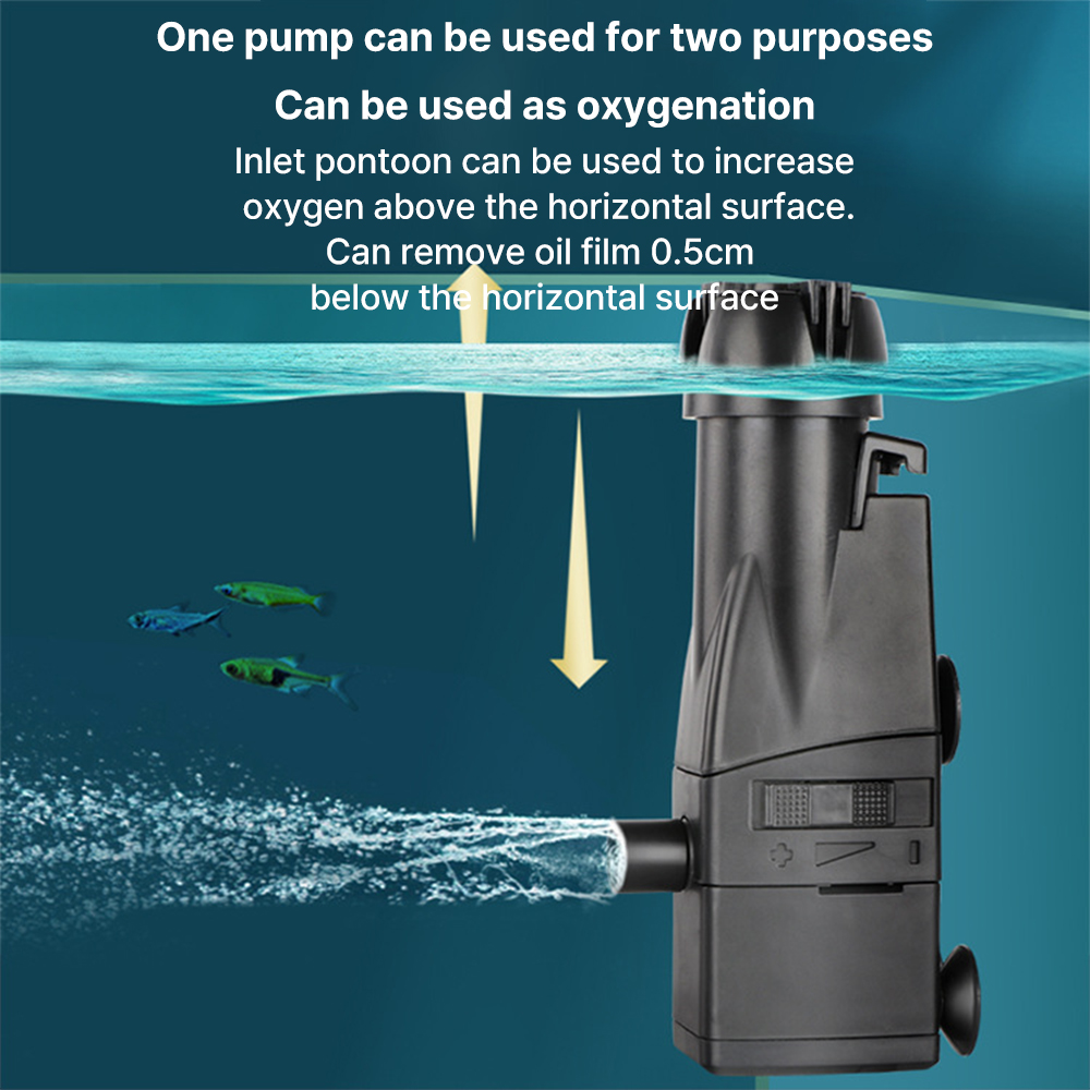 새로운 수족관 표면 오일 스키머 필터 미니 무음 자동  - Marine Aquarium Protein Skimmer 리뷰 및 가격