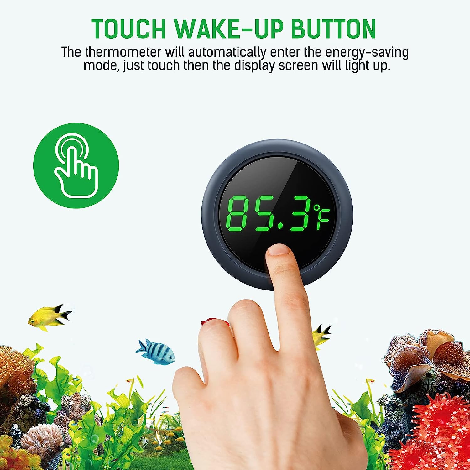 LED 디지털 어항 온도계 거북이 수생 애완동물을 위한 - Marine Aquarium Temperature 리뷰 및 가격