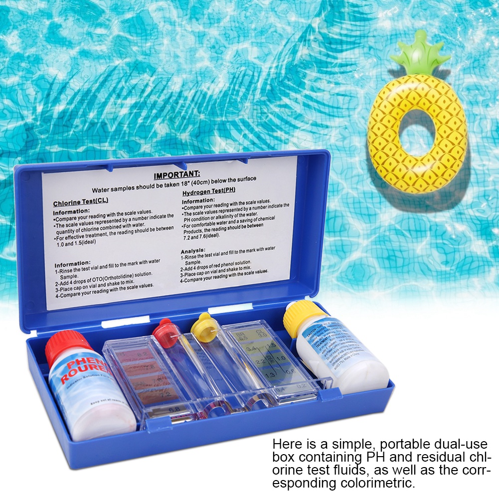 PH 염소 수질 테스트 키트 수영장 테스터 수질 검사  - Marine Test Kit 리뷰 및 가격