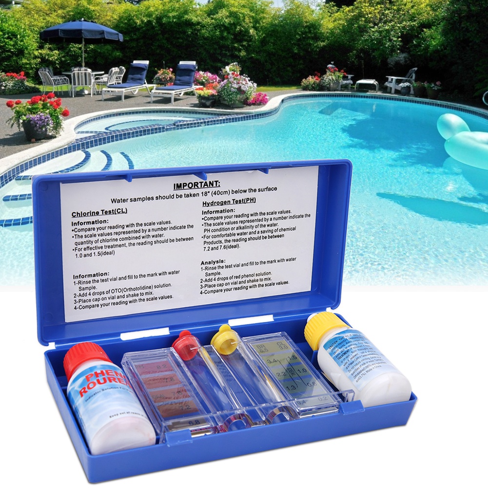 PH 염소 수질 테스트 키트 수영장 테스터 수질 검사  - Marine Test Kit 리뷰 및 가격