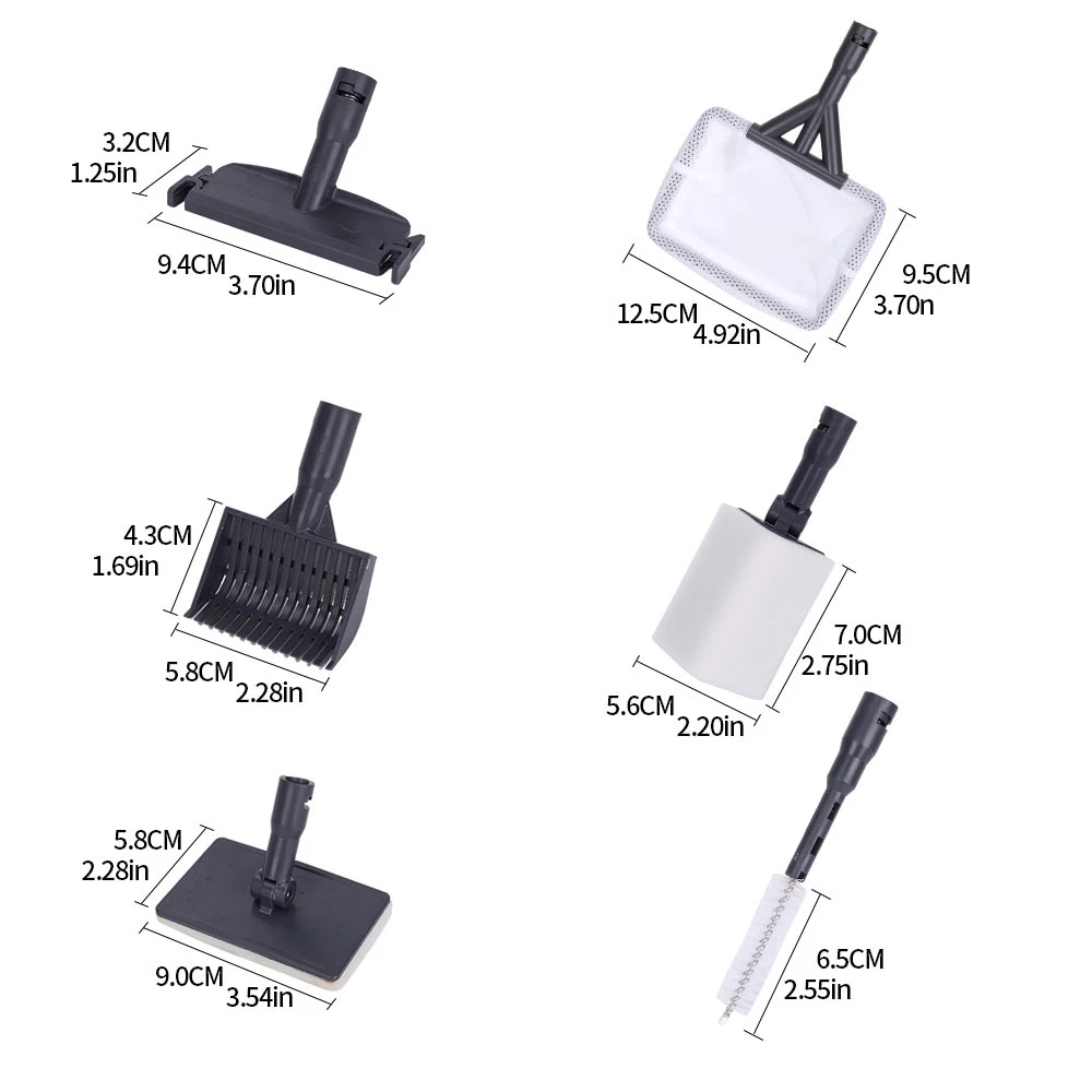 6 in 1 수족관 청소 도구 세트 수족관 집게 세트  - Marine Aquarium Glass Scraper 리뷰 및 가격