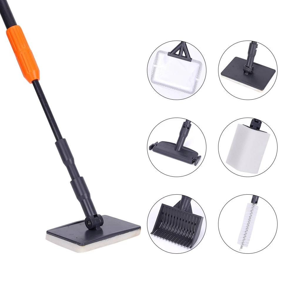 6 in 1 수족관 청소 도구 세트 수족관 집게 세트  - Marine Aquarium Glass Scraper 리뷰 및 가격
