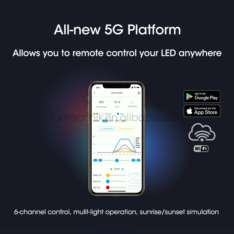 X30 블루+ 스마트 215W 풀 스펙트럼 WiFi 앱 - Aquarium Marine Blue 리뷰 및 가격