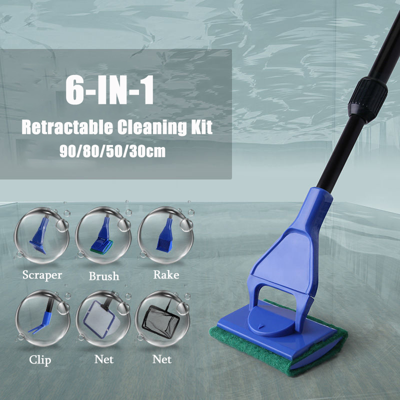 6-IN-1 수족관 청소 도구 키트 물고기 탱크 청소  - Marine Aquarium Glass Scraper 리뷰 및 가격
